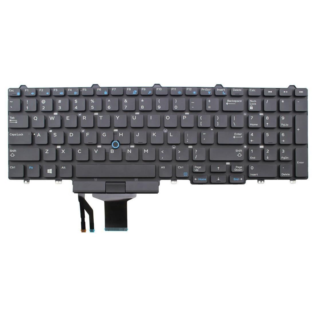 US ENG Dell Latitude E5550 Non-Backlit N7CXW 4 Dell Latitude E5550 klaviatuur US ENG N7CXW