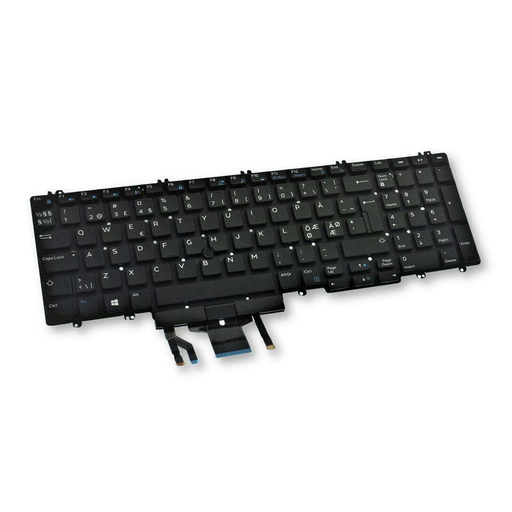 Nordic Dell Precision 7730 Backlit RX21J 4 Dell Precision 7730 klaviatuur Nordic taustavalgus RX21J
