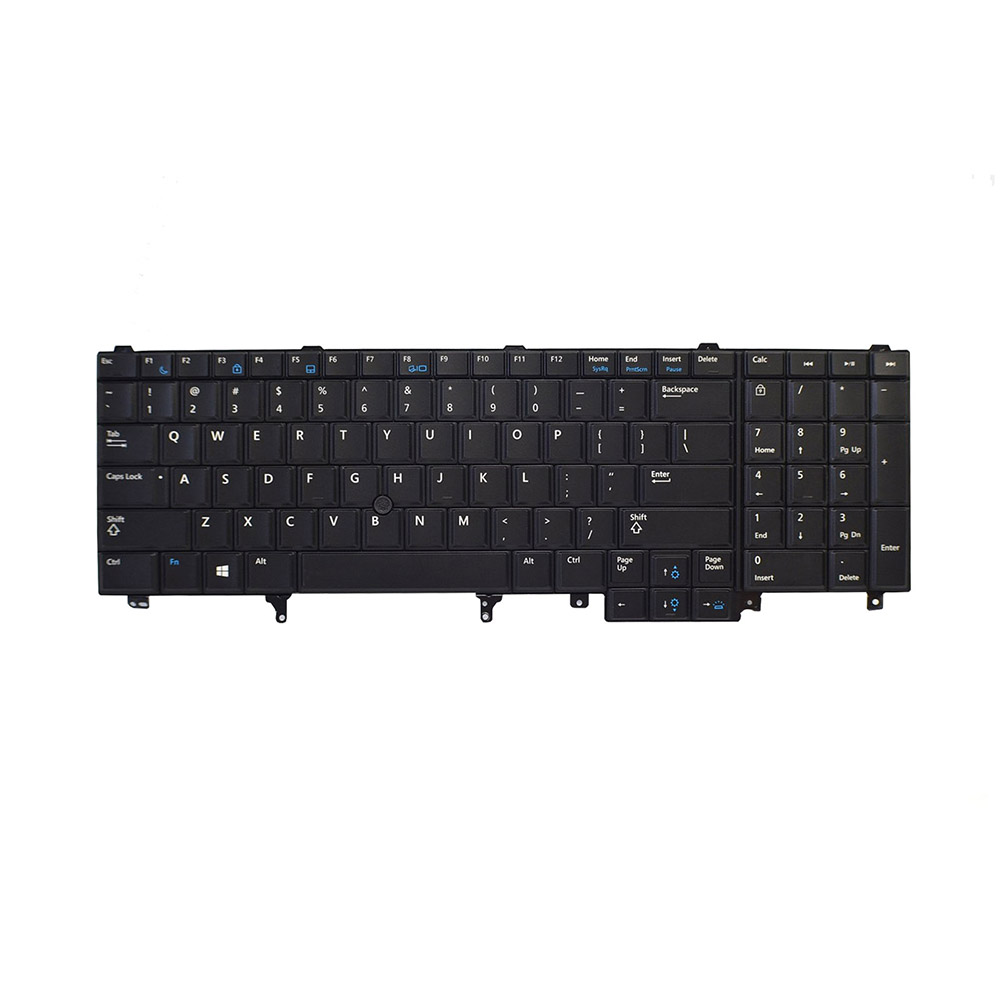 US ENG Dell Latitude E6540 Non-Backlit WD3KF 4 Dell Latitude E6540 klaviatuur US ENG WD3KF