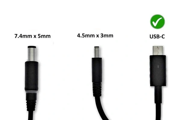Originaal Dell 65W laadija USB-C sülearvutile