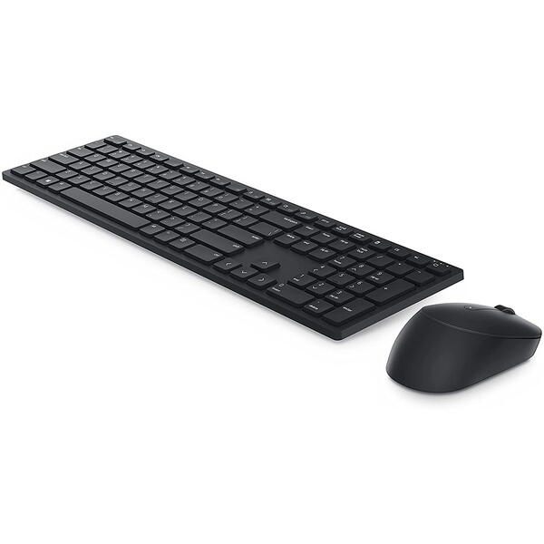 Dell Pro klaviatuur ja hiir KM5221W Wireless, 2.4 GHz, English, Black