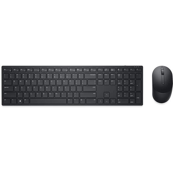 Dell Pro klaviatuur ja hiir KM5221W Wireless, 2.4 GHz, English, Black