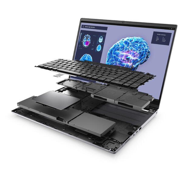 Dell Precision 7680 FHD i7 64GB 2TB A2000 W11P 4 Dell Precision 7680 konstruktsioon