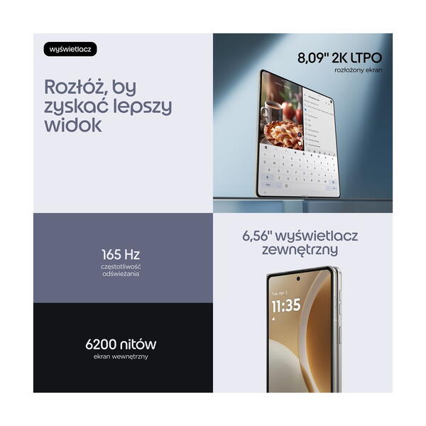 Motorola razr fold nutitelefon 512GB PANTONE Lily White 7 Motorola razr fold nutitelefon 512GB PANTONE Lily White