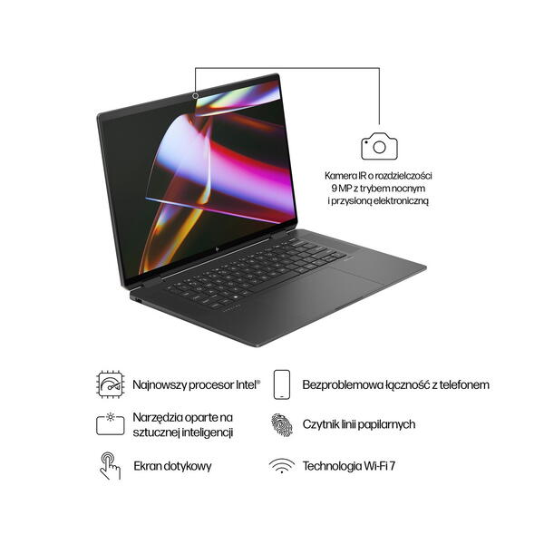 HP Spectre x360 sülearvuti 16" Ultra 7 16 GB 1 TB W11P 11 HP HP Spectre x360 sülearvuti 16" Ultra 7 16 GB 1 TB W11P