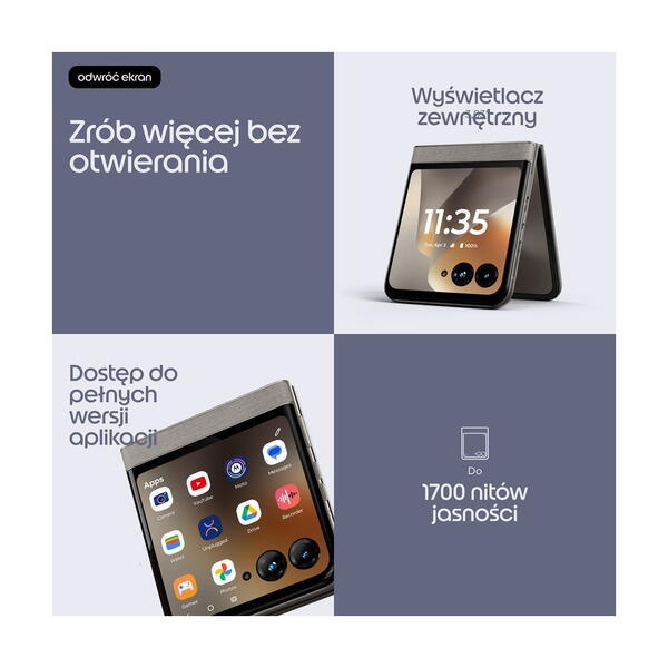 Motorola razr 70 nutitelefon 256GB PANTONE Hematite