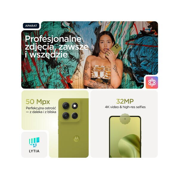 Motorola moto g86 nutitelefon 256GB Golden Cypress 7 Motorola moto g86 nutitelefon 256GB Golden Cypress