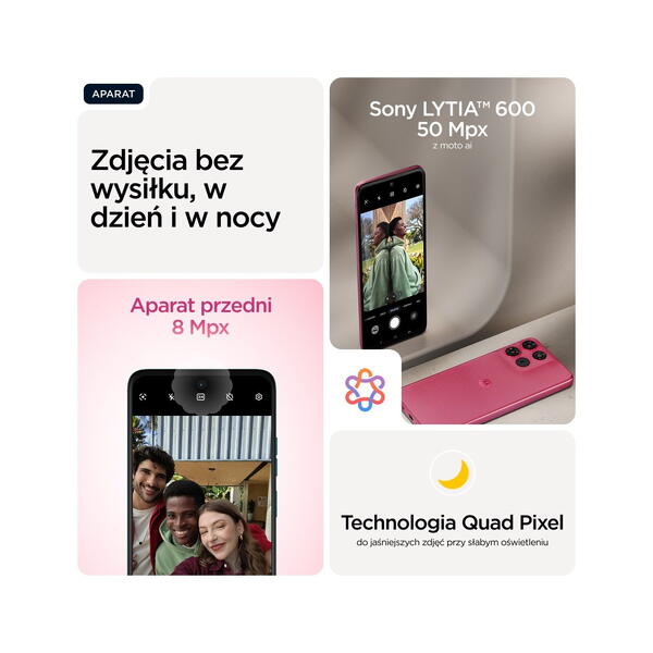 Motorola moto g57 power nutitelefon 256GB PANTONE Pink Lemonade
