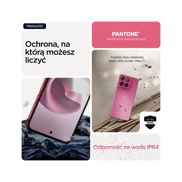 Motorola moto g57 power nutitelefon 256GB PANTONE Pink Lemonade