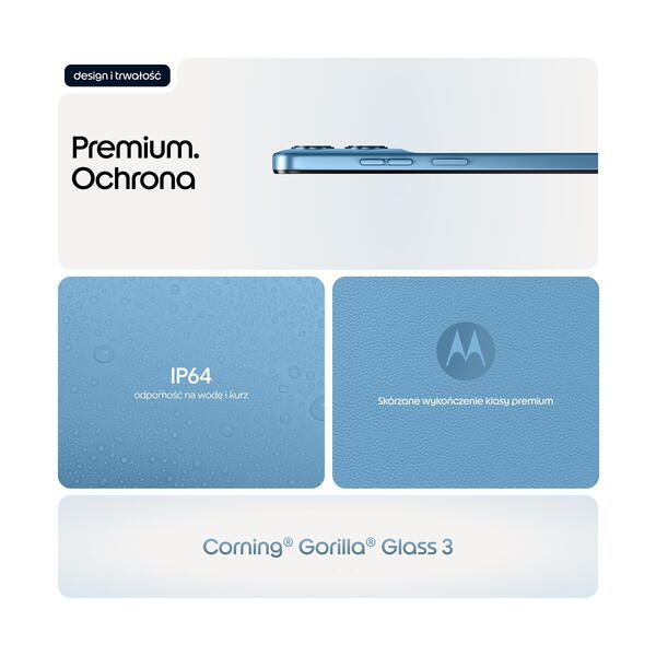 Motorola moto g17 power nutitelefon 256GB PANTONE Alaskan Blue