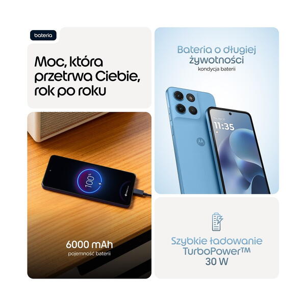 Motorola moto g17 power nutitelefon 256GB PANTONE Alaskan Blue