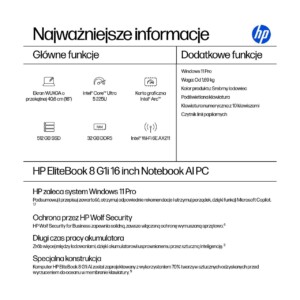 HP EliteBook 8 G1i sülearvuti 16" WUXGA Ultra 5 32 GB 512 GB W11P