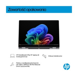 HP OmniBook X Flip sülearvuti 14" 16 GB 512 GB W11H 45 HP OmniBook X Flip sülearvuti 14" 16 GB 512 GB W11H